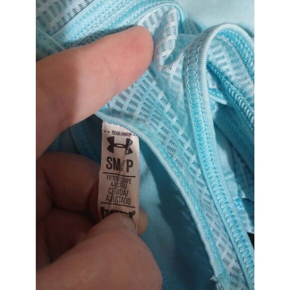 Ladies Small Under Armour Tank Top Racerback Workout Activewear Turquoise - Picture 5 of 7